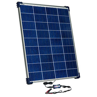 OptiMATE SOLAR + 80W Solar Panel, TM-523-8, Solar Pulse Charger, Tester & Maintainer for 12V batteries, with 80W solar panel - style: OptiMATE Solar 12V charge controller with 80W Solar Panel