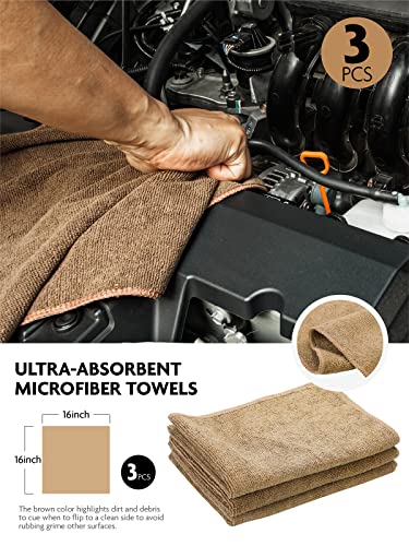 Fantasticlean Car Detailing Brush Set, Interior Leather Cleaning Kit, 9PCS | Car Interior Brush Kit, Horse Hair Leather Brush for Car Detailing, Scratch-Free Leather Cleaner Applicator, Cleaning Cloth - size: IT-ACS01-NT