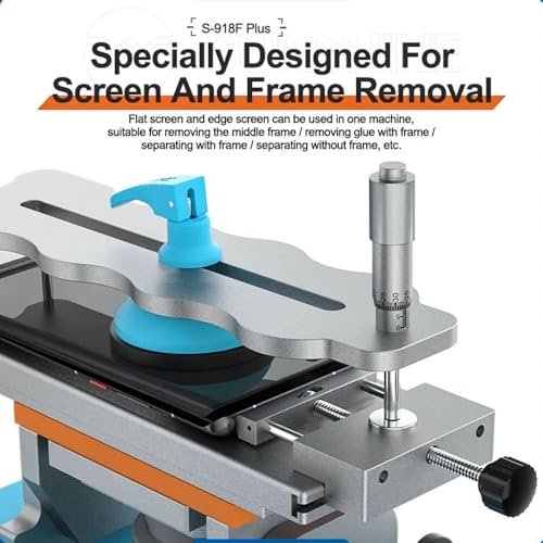 5 in 1 Mobile Phone Curved/Straight Screen Heating Separator Machine | S-918F Plus,Left/Right Tilt 45° & Rotation 360°,Middle Frame Glue Remover,Built-in Vacuum Pump,lcd display replace Tools
