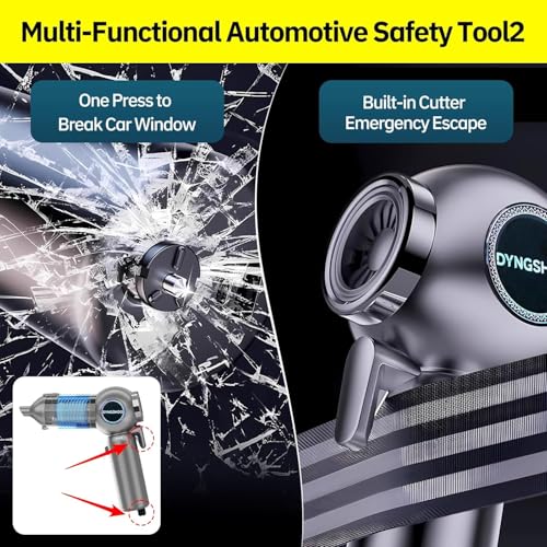 Brushless Handheld Car Vacuum （Equipped with a one-Touch Window Breaker and Seatbelt Cutter ）25000Pa Ultra-Strong Suction Ultra-Lightweight Mini Portable Vacuum Cleaner ， for Car，Office Desk，Pet Hair