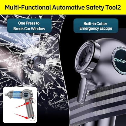 Brushless Handheld Car Vacuum （Equipped with a one-Touch Window Breaker and Seatbelt Cutter ）25000Pa Ultra-Strong Suction Ultra-Lightweight Mini Portable Vacuum Cleaner ， for Car，Office Desk，Pet Hair