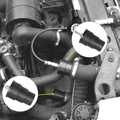 DPTOOL Turbo System Leakage Tester Turbocharger Air Pressure Guage Cooling System Intercoolers Radiators Hose Leaks Test with Regulator Manual Valve 1.38''-3.54''