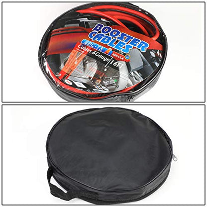 Auto Dynasty Heavy Duty 16Ft 6Gauge Booster Cable Power Jumper 400AMP Emergency Battery Start Car/Motorcycle - size: 16Ft / 6 Gauge