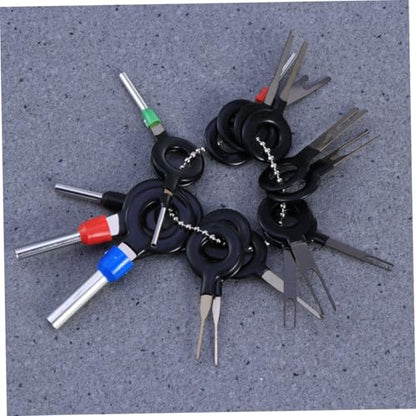 2pcs 18 1 Automotive Pin Release Tool Set 18 in 1 Terminal Extractor for Harness Damage-Free Needle Removal for Circuit Board