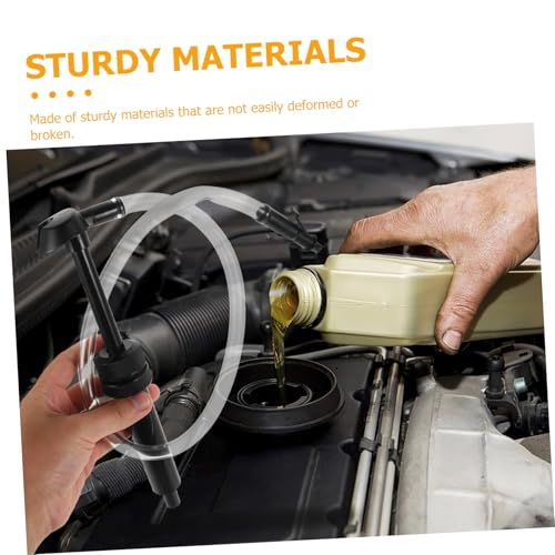 1Set Heavy Duty Automotive Fluid Extractor Pump Kit Manual High Pressure Siphon Hose for Brake Fluid Oil Changes Versatile Transfer Hose for Cars and Boats Durable User Friendly