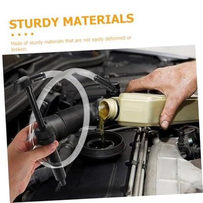 1Set Heavy Duty Automotive Fluid Extractor Pump Kit Manual High Pressure Siphon Hose for Brake Fluid Oil Changes Versatile Transfer Hose for Cars and Boats Durable User Friendly