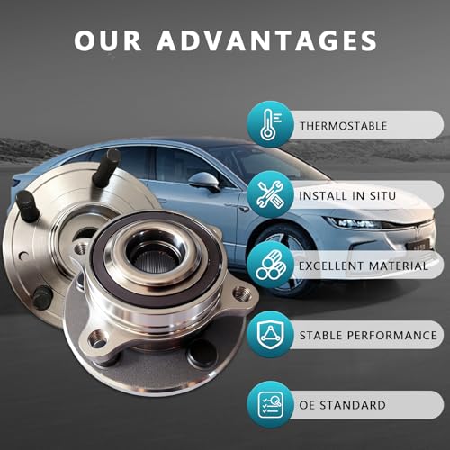 513275 Wheel Bearing Hub Assembly for Ford Flex 2009-2019, Taurus 2010-2019 | Hub for Lincoln MKT MKS MKX, Edge, Eliminates Noise, Simple Installation, Direct Bolt-On, OEM Quality, No Warning Lights - size: 513275