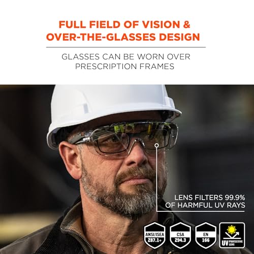 Ergodyne Skullerz OSMIN Safety Glasses, ANSI Z87.1 - color: In/Outdoor Lens