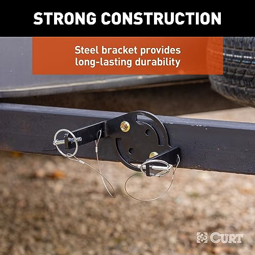 CURT 22802 HD Wheel Chocks 2-Pack with Mounting Bracket - size: 2-Pack with Mounting Bracket