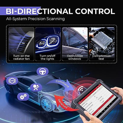 LAUNCH X431 Scanner PRO3 APEX Bidirectional Scan Tool 2026 Upgraded, OEM Topology Map, Online Coding, HD Truck, 55+ Services All-System car Diagnostics Tool,10.1 Inch, CAN FD & DoIP, FCA & Renault SGW