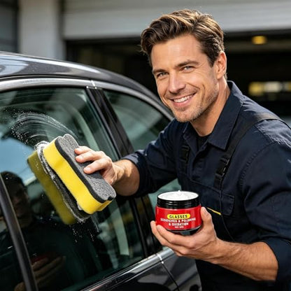 Glass Scratch Remover 50g Instant Removal Detailing Cleaner | Car Windshield Scratch Repair Wax for Auto Truck Sedan RV Home Glass Mirror Stain Oxidation Water Spot