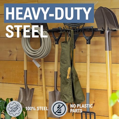 StoreYourBoard Tool Storage Rack – Heavy Duty Garage Tool Organizer Wall Mount for Garden Tools, Rakes, Shovels, Garage Hooks, Steel Gear Hanger Holds 300 lbs - style: Tool Rack