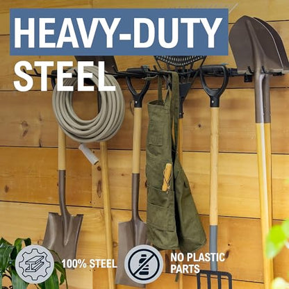 StoreYourBoard Tool Storage Rack – Heavy Duty Garage Tool Organizer Wall Mount for Garden Tools, Rakes, Shovels, Garage Hooks, Steel Gear Hanger Holds 300 lbs - style: Tool Rack