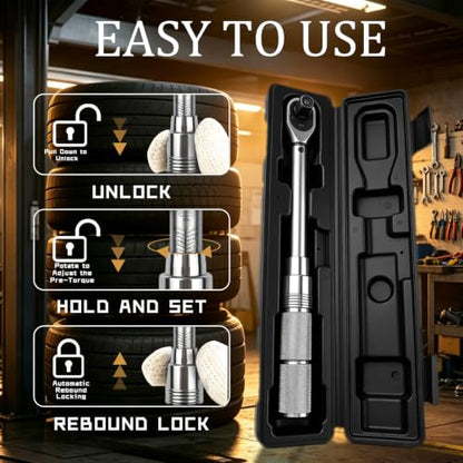 TYD 3/8 Inch Drive Torque Wrench Click 3~25 NM ±4% Accuracy | Adjustable Mini Torque Wrench 72-Tooth Reversible Ratchet for Bicycle & Motorcycle Precision Repair - style: TG-25(3-25NM)