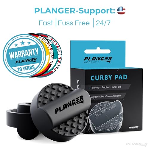 PLANGER® - Curby Pad - Rubber Jack Pad for Audi (Special CAR Brands from Germany) Trolley Jack, Vehicle Lift and Axle Stand - Protects Your Car, SUV - color: Curby Pad (Deep)