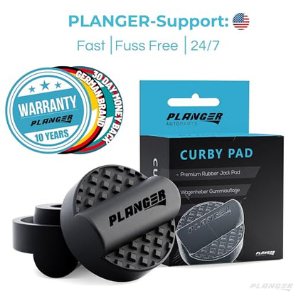 PLANGER® - Curby Pad - Rubber Jack Pad for Audi (Special CAR Brands from Germany) Trolley Jack, Vehicle Lift and Axle Stand - Protects Your Car, SUV - color: Curby Pad (Deep)