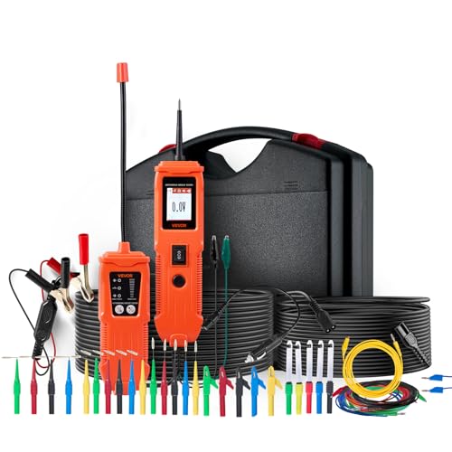 VEVOR Automotive Circuit Tester Kit, 8-35 DCV Power Circuit Probe Tester with TFT Color Display and Lighting, 2-in-1 Electrical Automotive Power Tester Probe with 19.7 ft / 6 m Extension Cable - style: SVM10