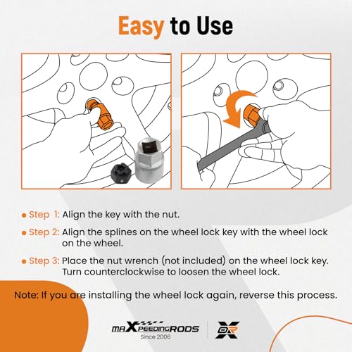 maXpeedingrods 22PCS Wheel Locking Nut Key Kit for VW VAG Volkswagen, Wheel Lock Nut Socket Adapter Set, Wheel Lock Lugnut Anti-Theft Screw Lug Nut Removal Tool, Anti-Theft Screw Remover - size: 22pcs for VW