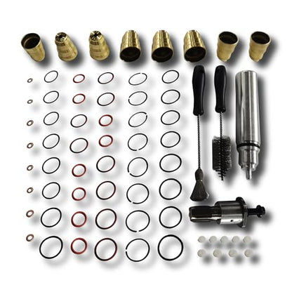 Injector Sleeve Cup Removal and Installation Tool Kit | Compatible With 1994-2003 Ford 7.3L V8 Diesel Powerstroke F-250 F-350 F-450 F-550 Super Duty Excursion. Includes O-Rin