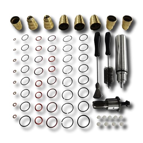 Injector Sleeve Cup Removal and Installation Tool Kit | Compatible With 1994-2003 Ford 7.3L V8 Diesel Powerstroke F-250 F-350 F-450 F-550 Super Duty Excursion. Includes O-Rin