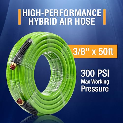 Torque 2PCS Heavy Duty Truck Tire Inflator Kit, Including 3/8" x 50 ft Air Hose, Universal GladHand & Dual Foot Chuck, Glad Hand Air Hose Kit, 300 PSI (2 x TR63051G) - color: c) 2 pcs of Inflator Kit
