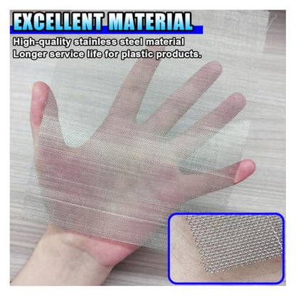 6 × 8 Inch Welding Mesh (5PCS) | Plastic Reinforcing Stainless Steel Wire Mesh Screen for Thermoplastic Repair, Plastic Welding Kit for Car Bumper, Kayak - size: 5PCS