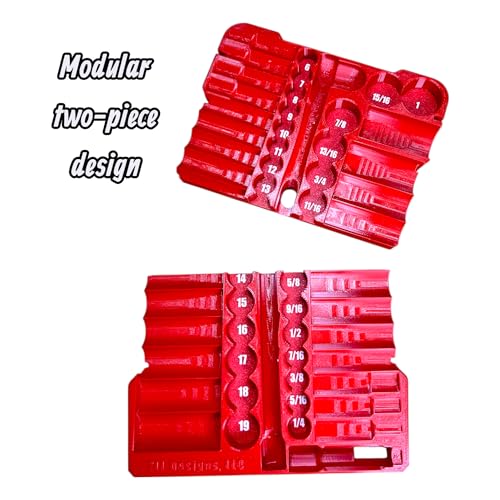 Packout Insert compatible with Milwaukee 3/8" Drive SAE/Metric Ratchet and Socket Mechanics 56-Piece Set (48-22-9008)