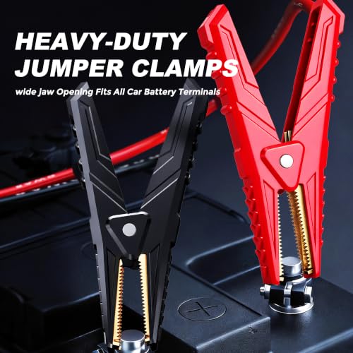 3500A 12V Heavy Duty Jump Starter, Portable Jump Box Jump Pack Battery Booster for Truck RV 10L Gas 6L Diesel, PD60W Two-Way Fast Charge LED Light, 18M Standby Auto Jumper - size: 3500A
