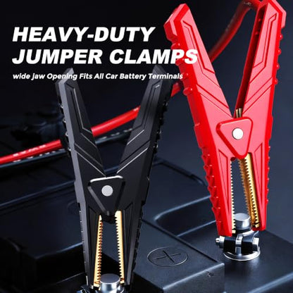 3500A 12V Heavy Duty Jump Starter, Portable Jump Box Jump Pack Battery Booster for Truck RV 10L Gas 6L Diesel, PD60W Two-Way Fast Charge LED Light, 18M Standby Auto Jumper - size: 3500A