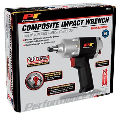 Performance Tool M624 1/2-Inch Composite Impact Wrench - size: 1/2" Composite