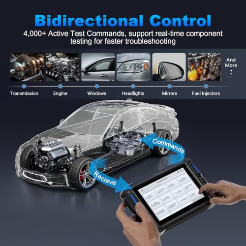 VDIAGTOOL VD70 Lite OBD2 Scanner, Bidirectional Diagnostic Scan Tool for Vehicles, 7" Car Scanner for Full Systems, Code Reader for Cars and Trucks, 32+ Resets, FCA/CANFD/DoIP, Free Updates