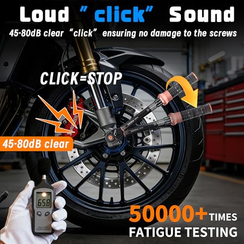 Torque Wrench 3/8-Inch Drive Dual Range Scales 5-50 Ft-Lb/6.8-67Nm | ±3% Precision, 72 tooth Dual-direction Torque Wrenches for Bike, Motorcycle and Car Repair - size: 【3/8-Inch DR.5-50 FT.LB】