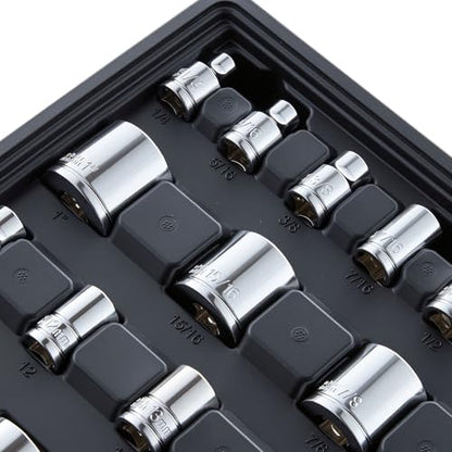 VEVOR Mechanics Tool Set, 256-Piece Mechanic Tool Kit, 1/4 in, 3/8 in, and 1/2 in Drive, SAE and Metric Socket Set, Wrenches, Screwdriver Bits, Accessories, and Storage Case, for Automotive Repair - size: 1/4"&3/8"&1/2", style: 256 PCS