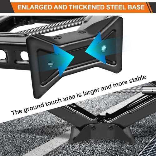 Banas 1-Pack Scissor Jack Car Jack 2 Ton, Automotive Jack Tool Kit with Ratchet Wrench Saving Strength Design, Universal Car Emergency Kit, Portable Tire Change Kit Car Tire Jack for Autos/SUV/MPV - size: 1-Pack Scissor Jack 2 Ton