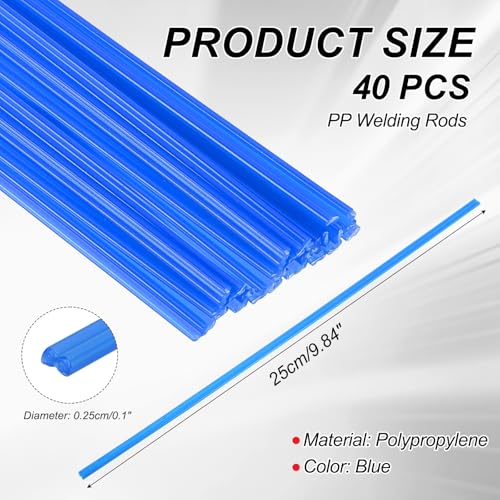 Plastic Welding Rods, Welder Rod High-Strength Waterproof Fit for Repairing - color: Blue