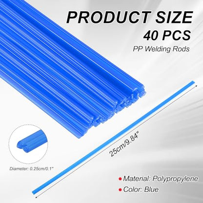 Plastic Welding Rods, Welder Rod High-Strength Waterproof Fit for Repairing - color: Blue