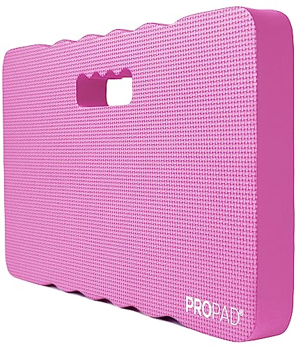 Thick Kneeling Pad, Garden Kneeler for Gardening, Bath Kneeler for Baby Bath, Kneeling Mat for Exercise & Yoga, Knee Pad for Work, Floor Foam Pad, Extra Large (XL) 18 x 11 x 1.5 Inches, Pink - color: Pink