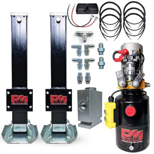 Hydraulic Trailer Jack (24,000 lb) Power Jack 12K x 2 Double Acting, Lift Trailer Jack Stand & Hydraulic Power Unit (24k Jack Kit Bolt On) PFJ-2-MB-K - style: 24k Jack "Bolt On"