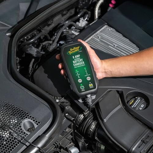 Battery Tender Power Tender 8 AMP / 2 AMP 12V Battery Charger and Maintainer – Fast Charging, Power Supply, IP65 Weather Resistant – Compatible with Lead Acid, AGM, Gel, & Lithium - 022-1005-DL-WH