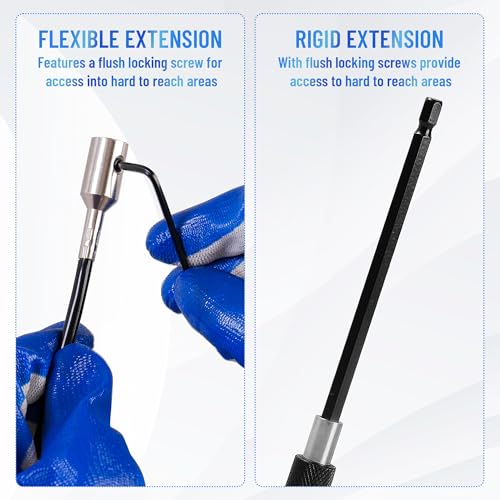 17-Pack Professional Diesel Injector Seat Cleaning Set 8090S on Cylinder Heads with Swabs and Helix Brushes, Two-Stage Brushes, Bore Brushes and Swabs Stainless Steel