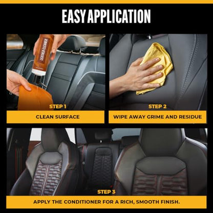 Legendary Leather Cleaner And Conditioner 16oz - Conditions, Cleans, & Protects Car Interior from UV - Multi Use Detailing Kit for Car Seats - Non-Greasy, Restores Leather - size: Leather Conditioner & Cleaner 16oz