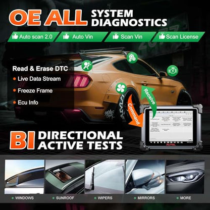 Autel MaxiSys Elite II Pro 2026 Diagnostic Scanner, J2534 ECU Programming Tool (As Ultra/MS908S PRO II), CAN FD & DoIP, Bidirectional Control, 150+ Car Brands, 40+ Services, 2-Year Free Updates