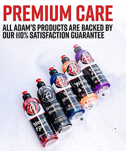Adam’s Mega Foam (16oz) - pH Neutral Car Soap For Car Washing, Concentated For Wash Bucket, Foam Gun, Won't Strip Car Wax or Ceramic Coatings - size: 16 fl. oz