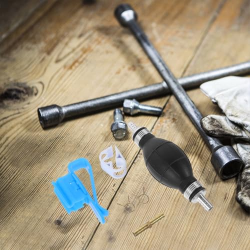 Gasoline Siphon Kit Manual Hand Pump Fuel Transfer Hose for Cars Motorcycles Boats Lightweight PVC Plastic Oil Extraction