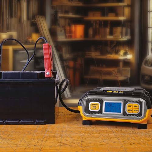 Stanley BC100BF 100 Amp Battery Charger for Vehicles | For Lead Acid & Lithium Batteries - size: 100 Amp