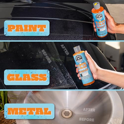 Chemical Guys, Heavy Duty Water Spot Remover Gel for Glass & Paint, 16 oz | Thick gel clings to glass and panels to tackle hard water stains and mineral marks, prepping for wax or ceramic - size: 16 Fl Oz (Pack of 1)