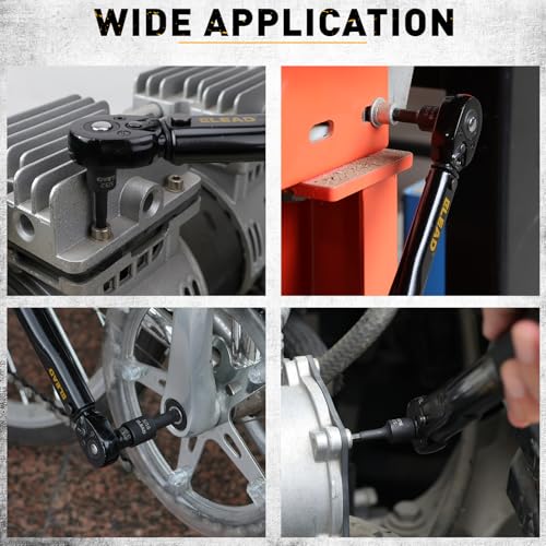 36-Piece One-Piece Hex Bit Socket Set includes Socket Adapter, 1/4", 3/8", 1/2", Cr-V Steel, SAE and Metric Set, Reinforced Storage Case, Automotive Mechanic Professional Master Tool Set