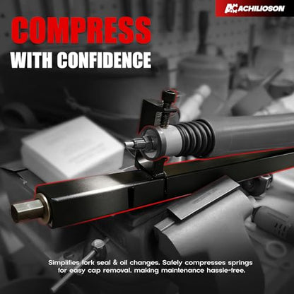 for TFSC 01 Motorcycle Fork Spring Compressor Tool, Universal for Sport Bikes & Road Racers