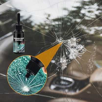 YAUNJI 2026 Premium Windshield Chip Repair Kit, Universal Windshield Cracked Repair Kit for Vehicle Cars, Glass Repair Liquid for Cracks Most Car Accessories (1)