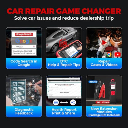 LAUNCH OBD2 Scanner CRP123I V3.0 Elite, 2026 Lifetime Free WiFi Update Scan Tool, FCA SGW, CANFD&DoIP, SAS/Throttle/Brake/BMS/DPF/Oil/ABS Service Multi Systems Car Scanner, Battery Test, Auto VIN